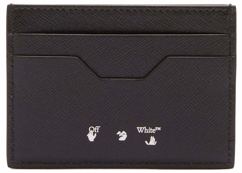 Card Case Binder Diag Saff Black/White