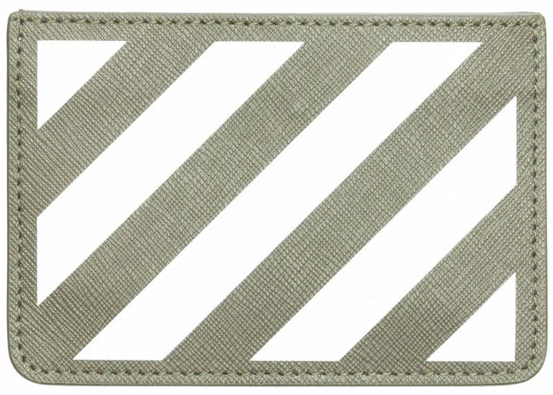 Card Case Binder Diag Saff Military/White
