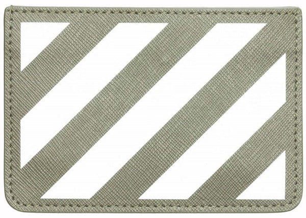 Card Case Binder Diag Saff Military/White