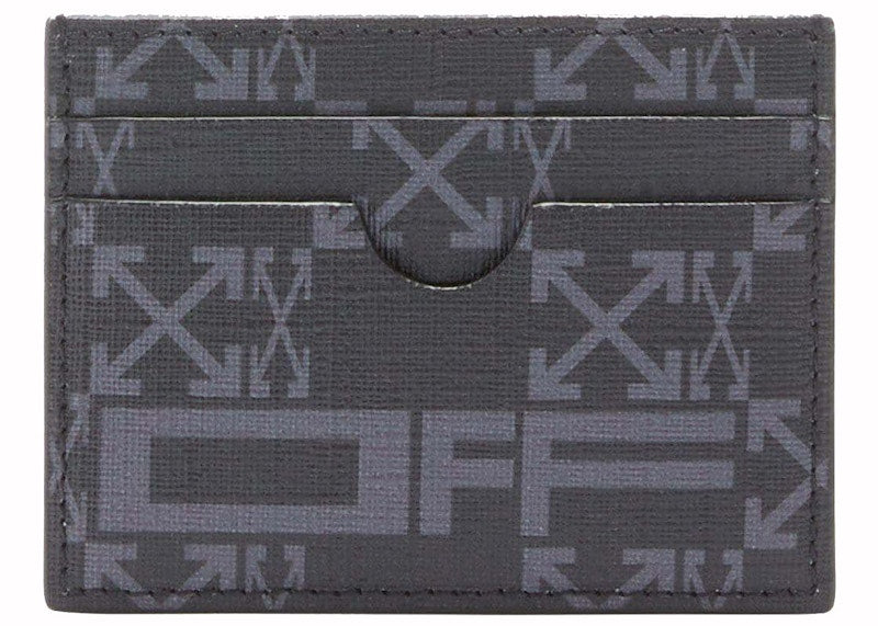 Card Case Monogram Simple Black/Dark Grey