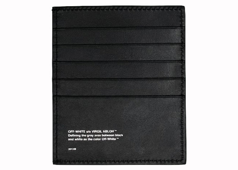 Logo Card Holder Black White