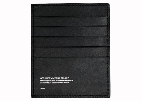 Logo Card Holder Black White