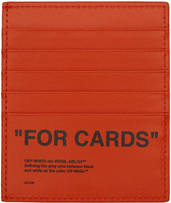 Quote Card Holder FOR CARDS Orange Black