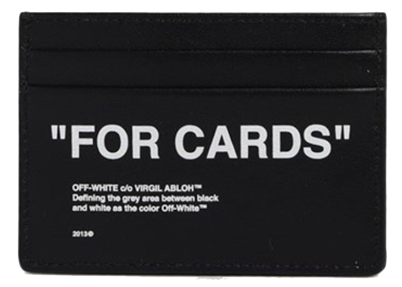 Quote "FOR CARDS" Card Holder (2 Slot) Black