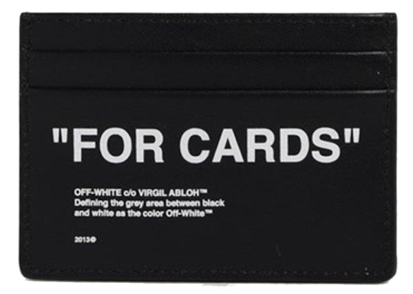 Quote "FOR CARDS" Card Holder (2 Slot) Black