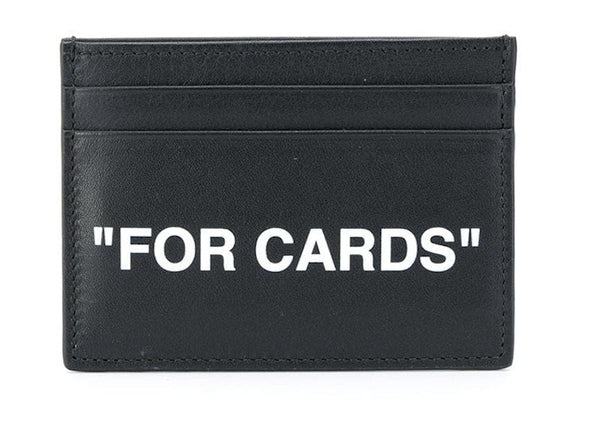 Quote "FOR CARDS" Card Holder Black