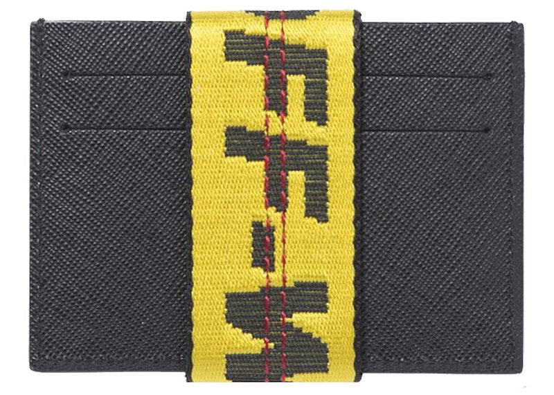 Virgil Abloh ICA Leather Card Holder Black