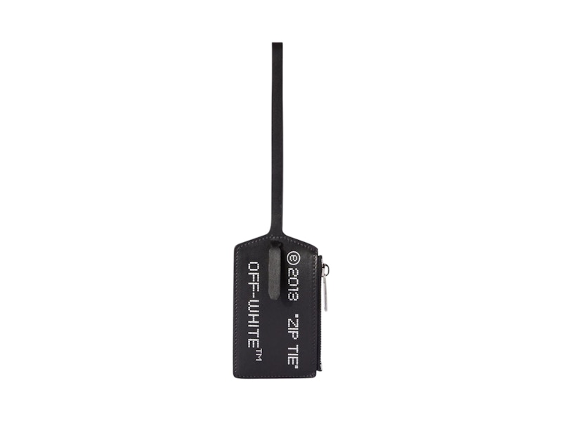 Zip Tie Zipped Card Case Black
