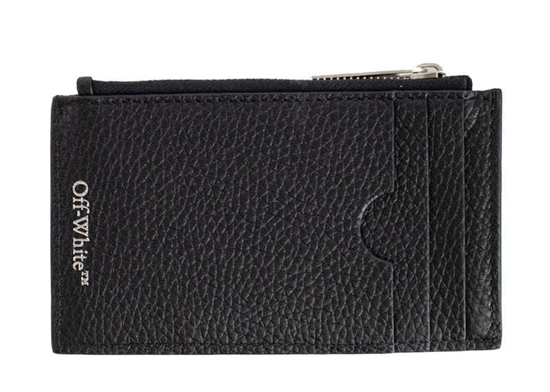 Diag Zipped Card Case Black