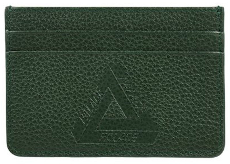Leather Card Holder Green