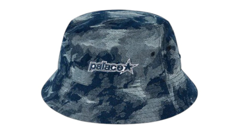 Palace P Star Bucket Hat Stonewash Denim