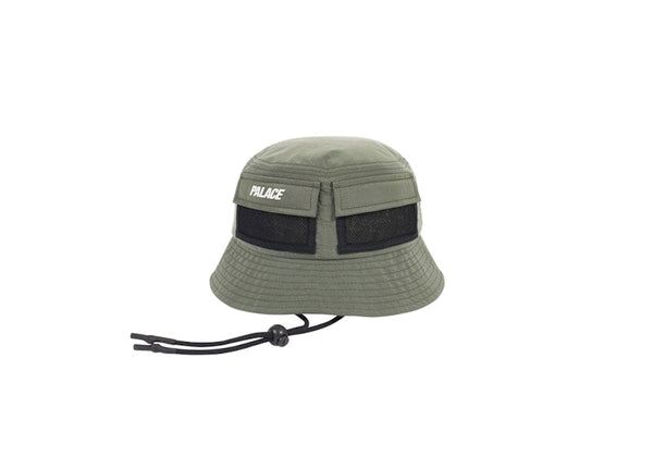Palace Utility Shell Bucket Hat Olive