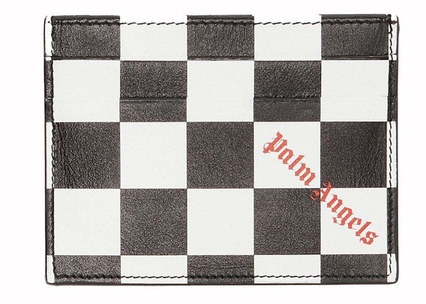 Checker Print Card Holder Black/White