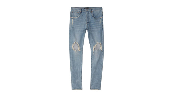 Purple Brand Drop Fit Midrise Tapered Leg Lt Indigo Jeans Indigo