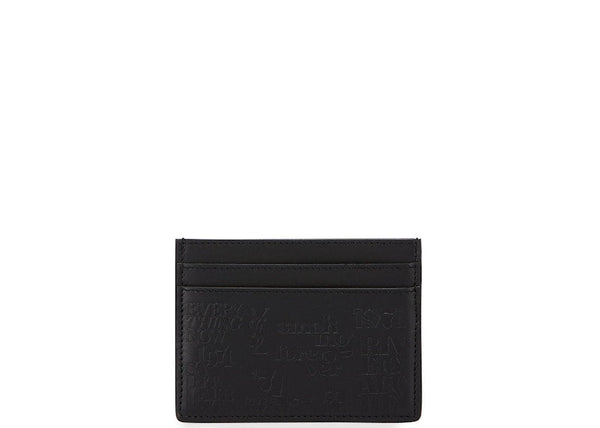 1971 Typography Card Case Black