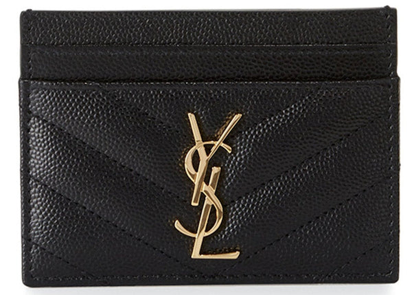 Cassandre Matelasse Card Case Grain De Poudre Black