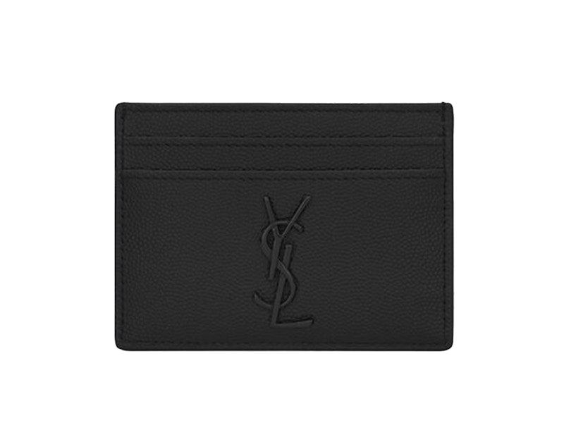 Cassandre (5 Card Slot) Card Case Black Logo Matte Black