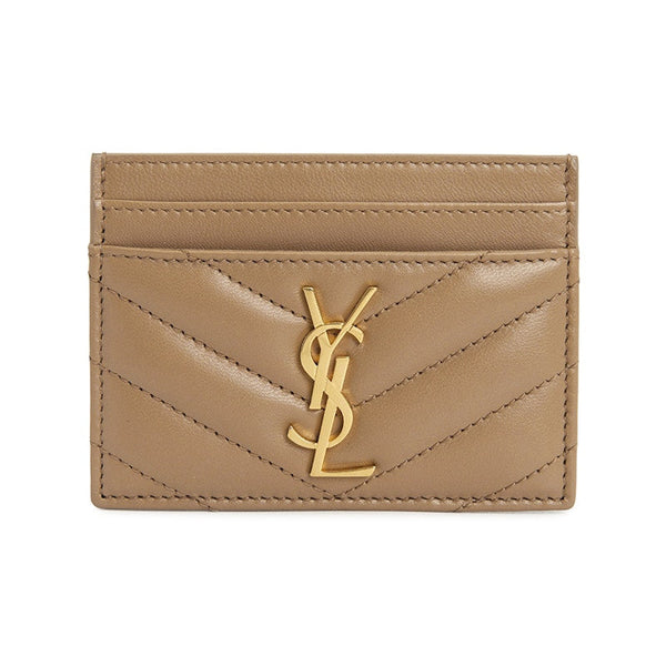 Cassandre Card Holder Beige Brown