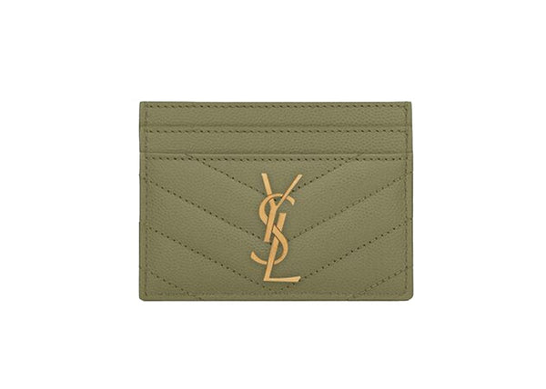 Cassandre Matelasse (5 Card Slot) Card Holder Light Sage