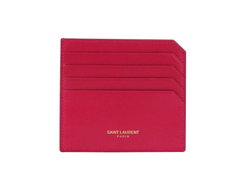 Leather Card Holder Fuchsia