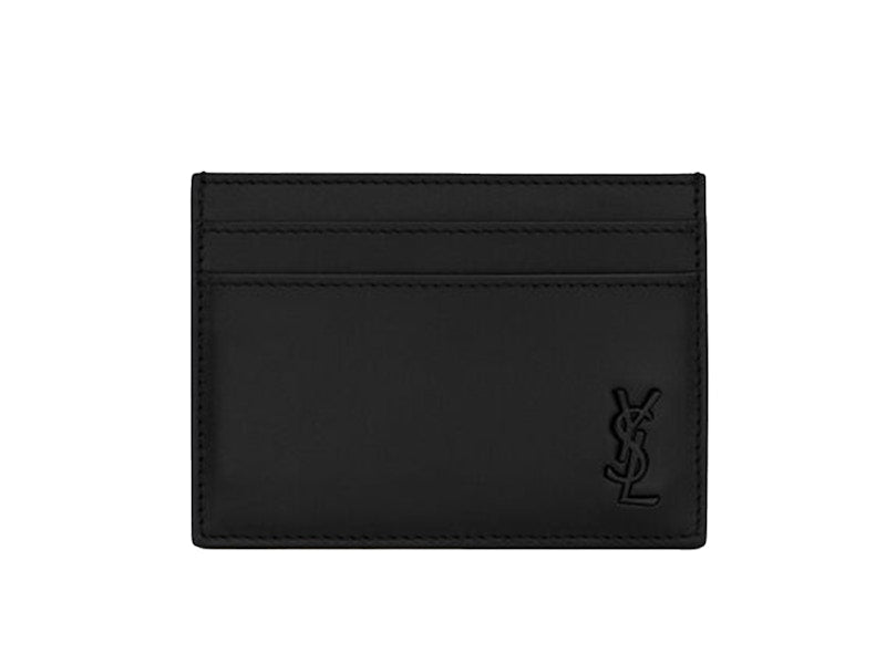 Tiny Cassandre (5 Card Slot) Card Case Black Logo Matte Black