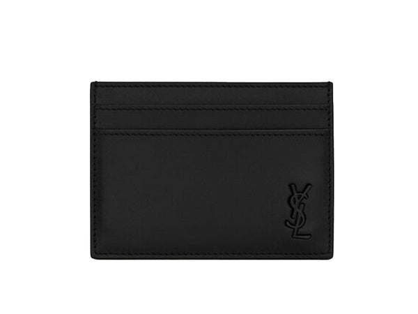Tiny Cassandre (5 Card Slot) Card Case Black Logo Matte Black