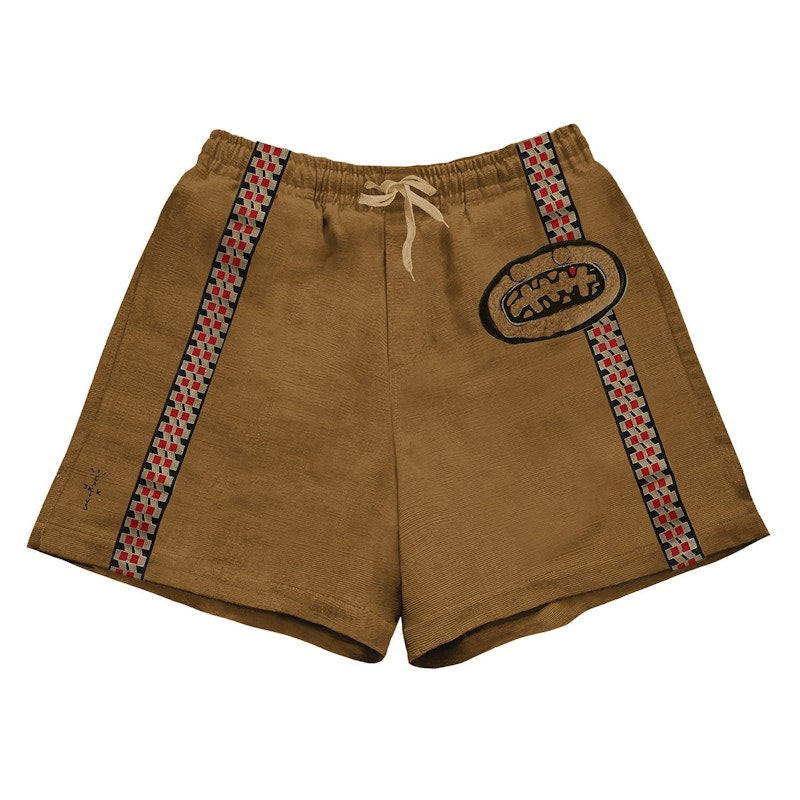 Travis Scott Cactus Jack Stripe Short Brown Multi