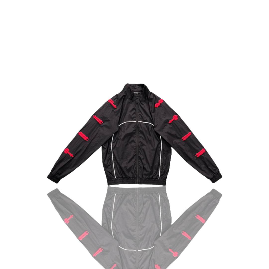 Red & Black Irongate 2.0 Shell Tracksuit