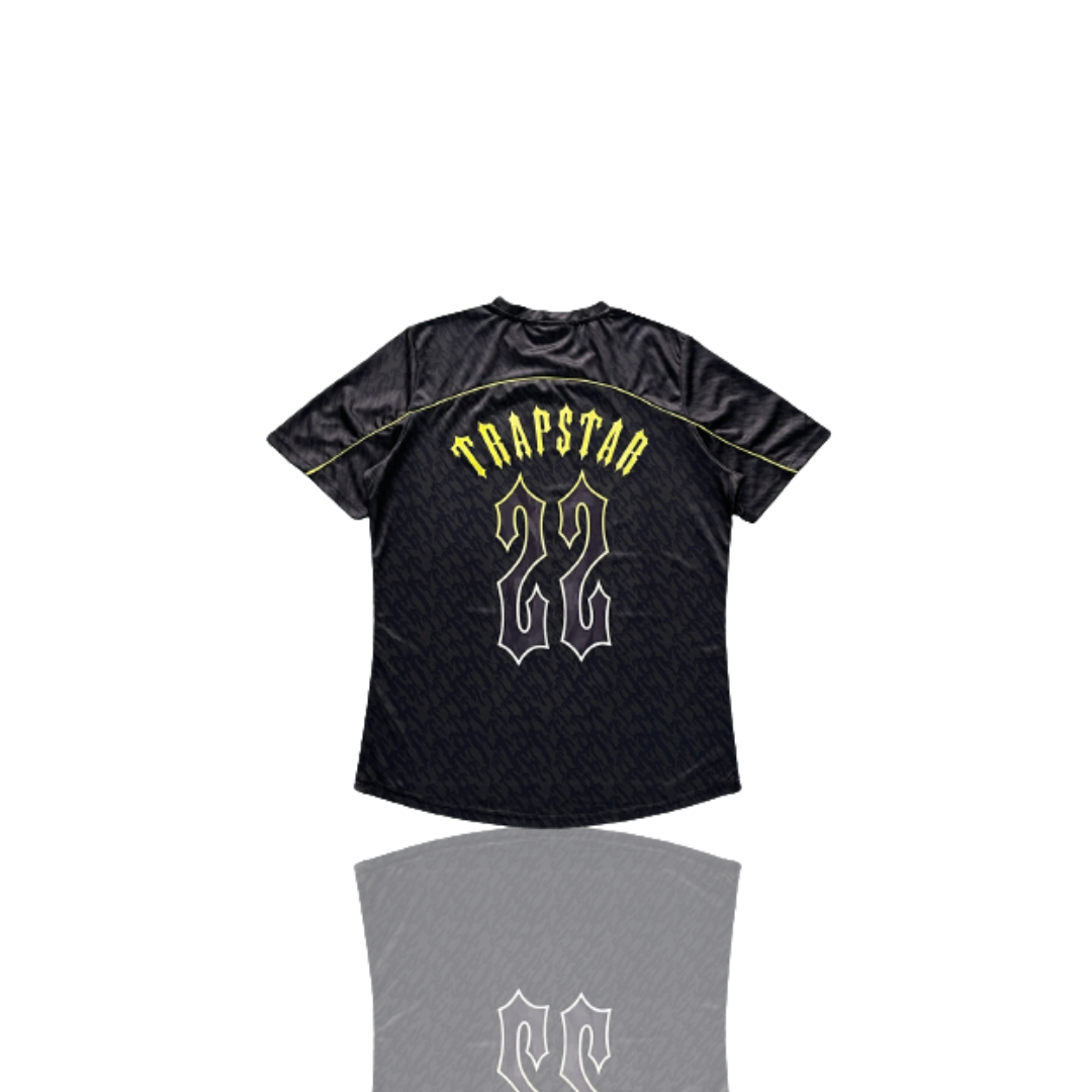 Black & Lime T Football Jersey