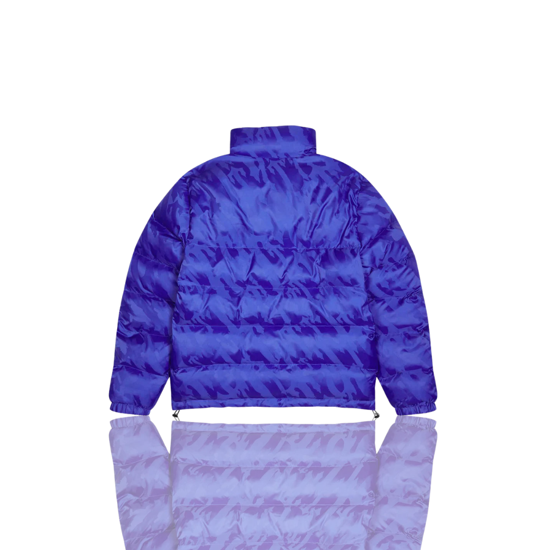 Dazzling Blue Jacquard Puffer