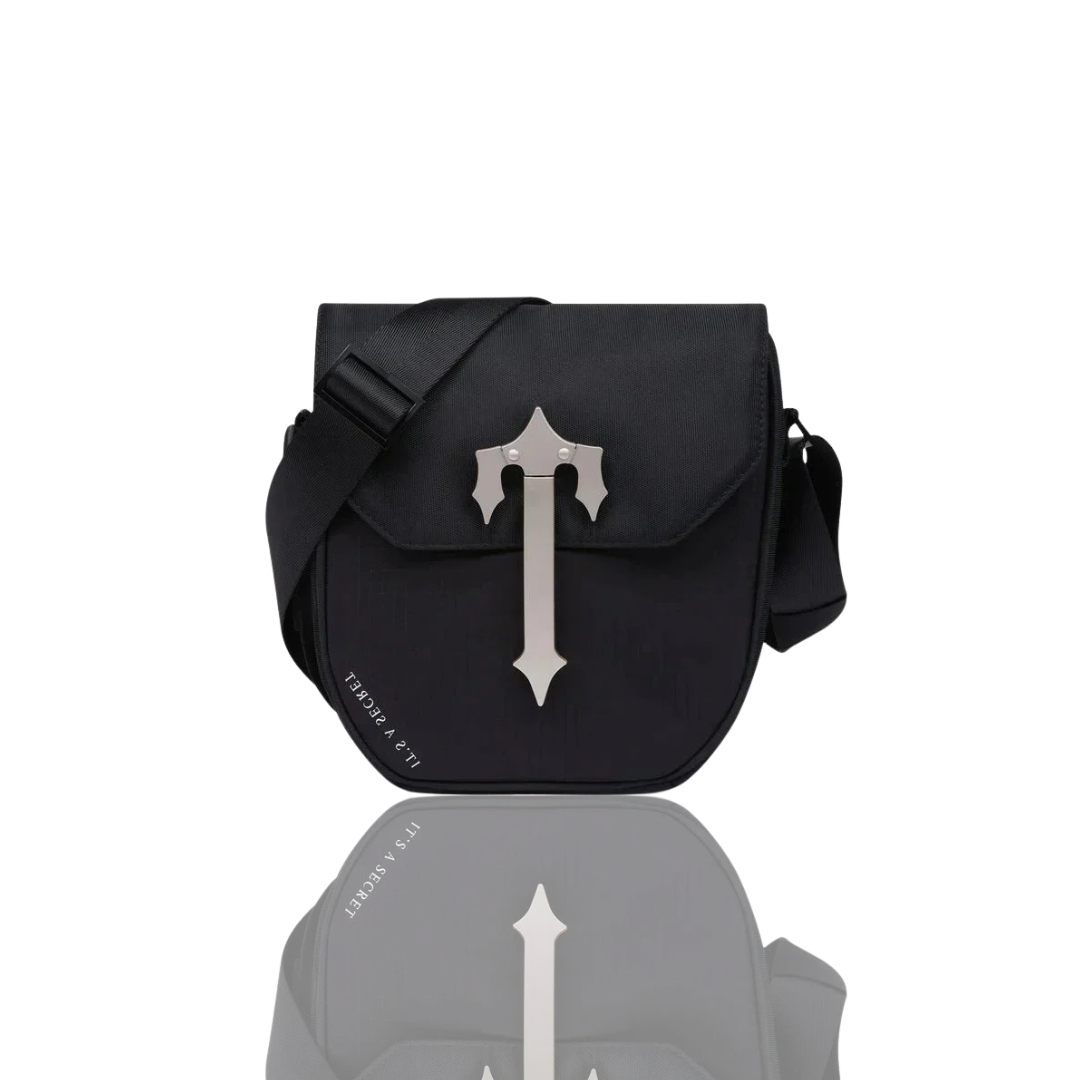 Black & Silver Cobra T Messenger Bag