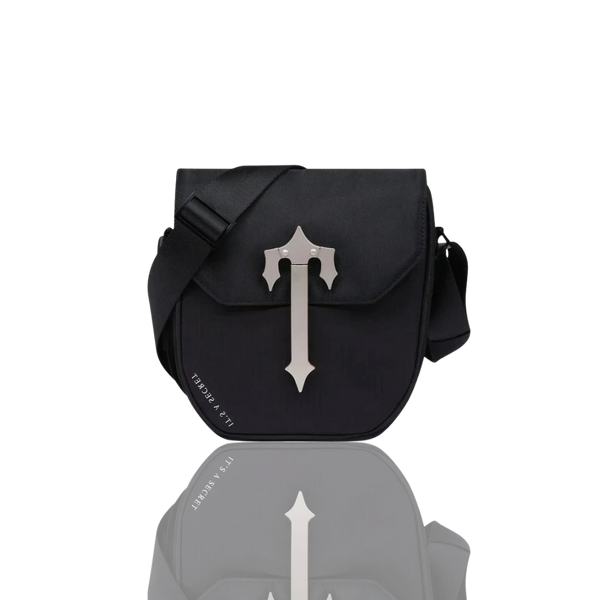 Black & Silver Cobra T Messenger Bag