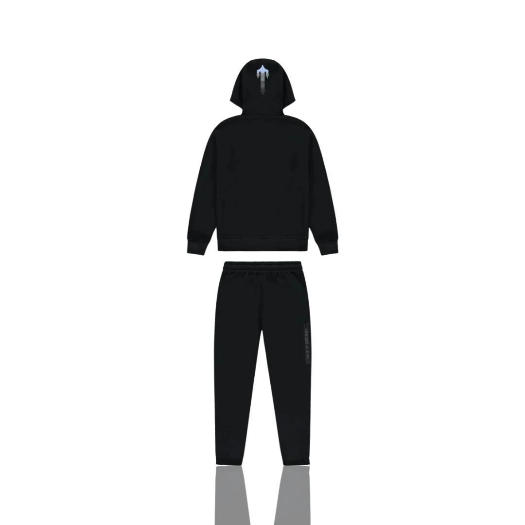 Black & Ice Blue Chenille Decoded 2.0 Hooded Tracksuit