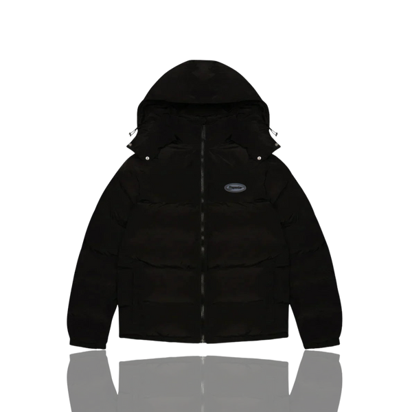 TRIPLE BLACK HYPERDRIVE HOODED PUFFER JACKET