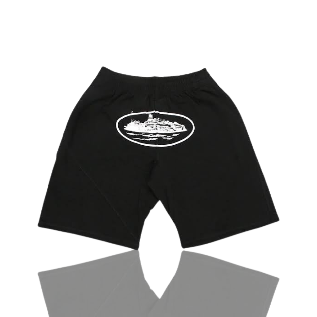 Black & White Alcatraz Shorts