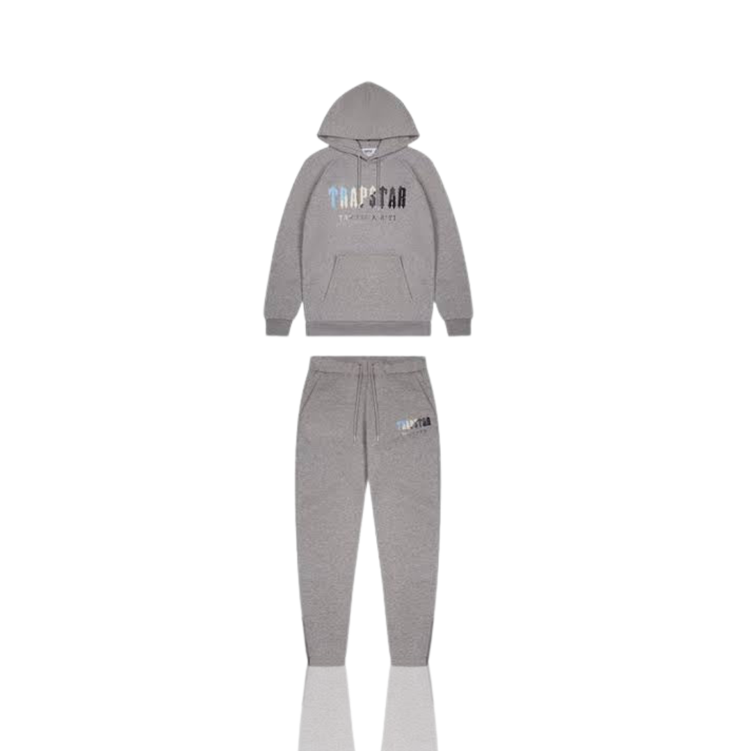 Grey Ice Chenille Decoded Hooded Tracksuit