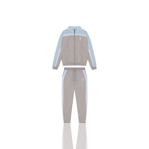 GREY & CASHMERE BLUE & WHITE IRONGATE T SHELLSUIT