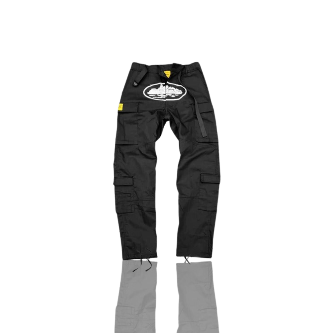 BLACK & WHITE ALCATRAZ CARGO TROUSER