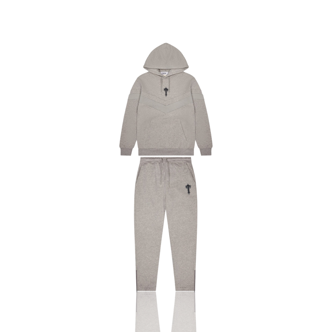 Grey V Stripe Tracksuit