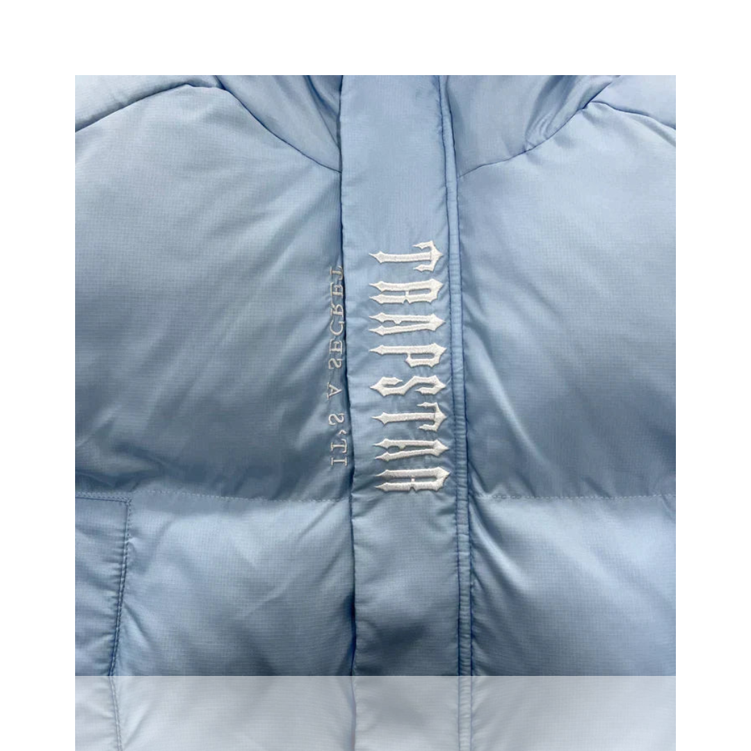 Women's Ice Blue Decoded 2.0 Hooded Puffer Jacket