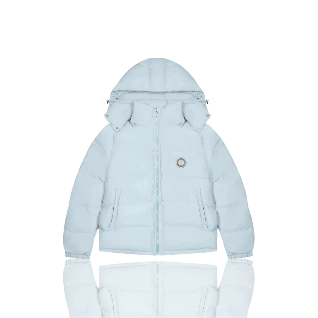 Ice Blue Irongate Hooded Puffer