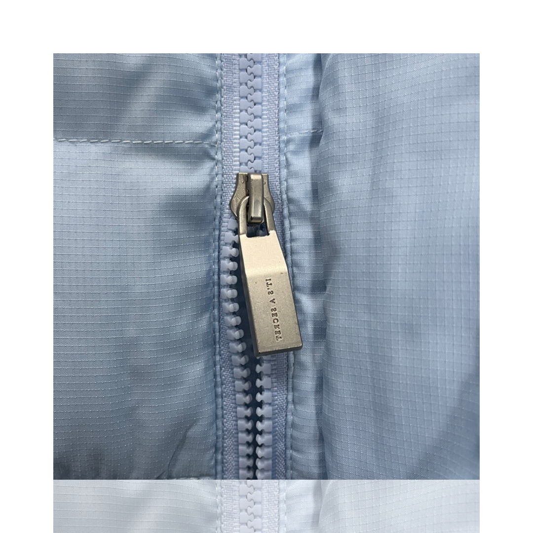 Women's Ice Blue Decoded 2.0 Hooded Puffer Jacket