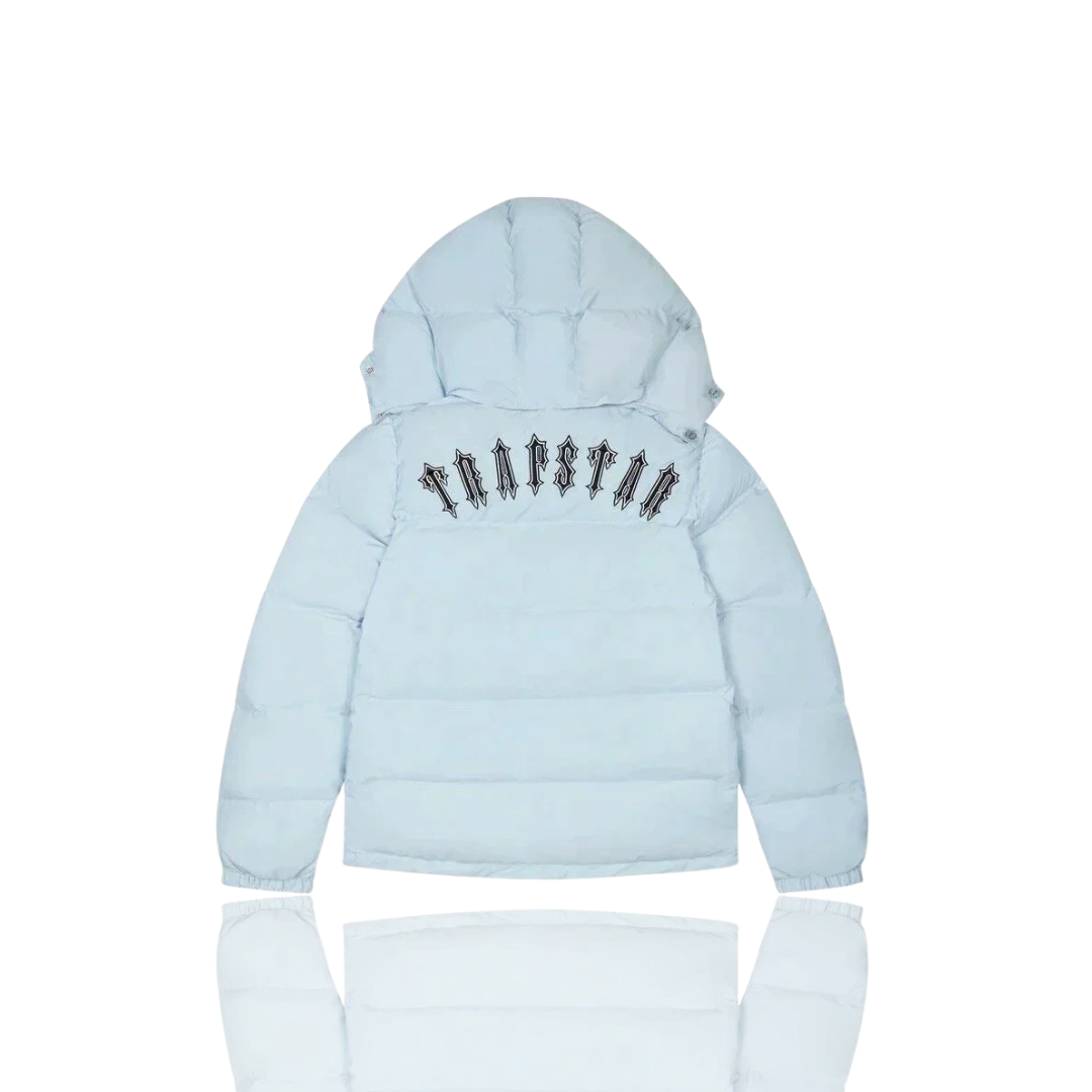 Ice Blue Irongate Hooded Puffer