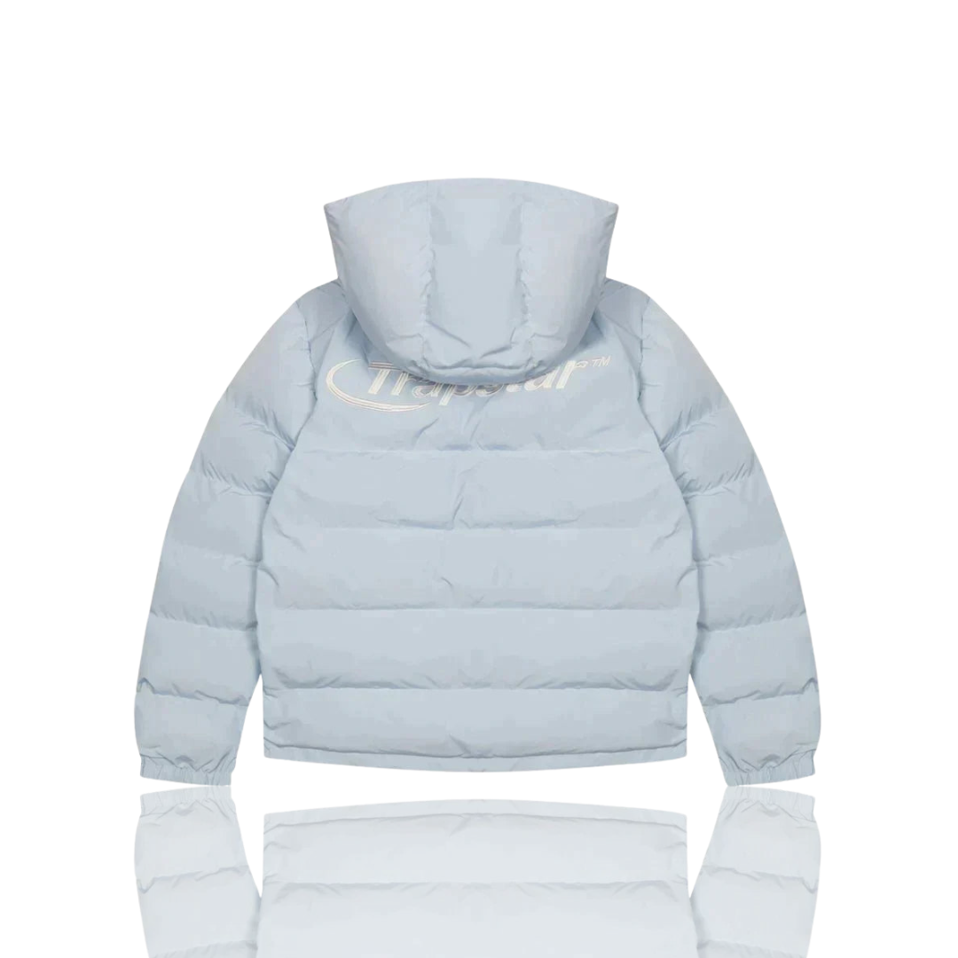 Ice Blue Hyperdrive Hooded Puffer