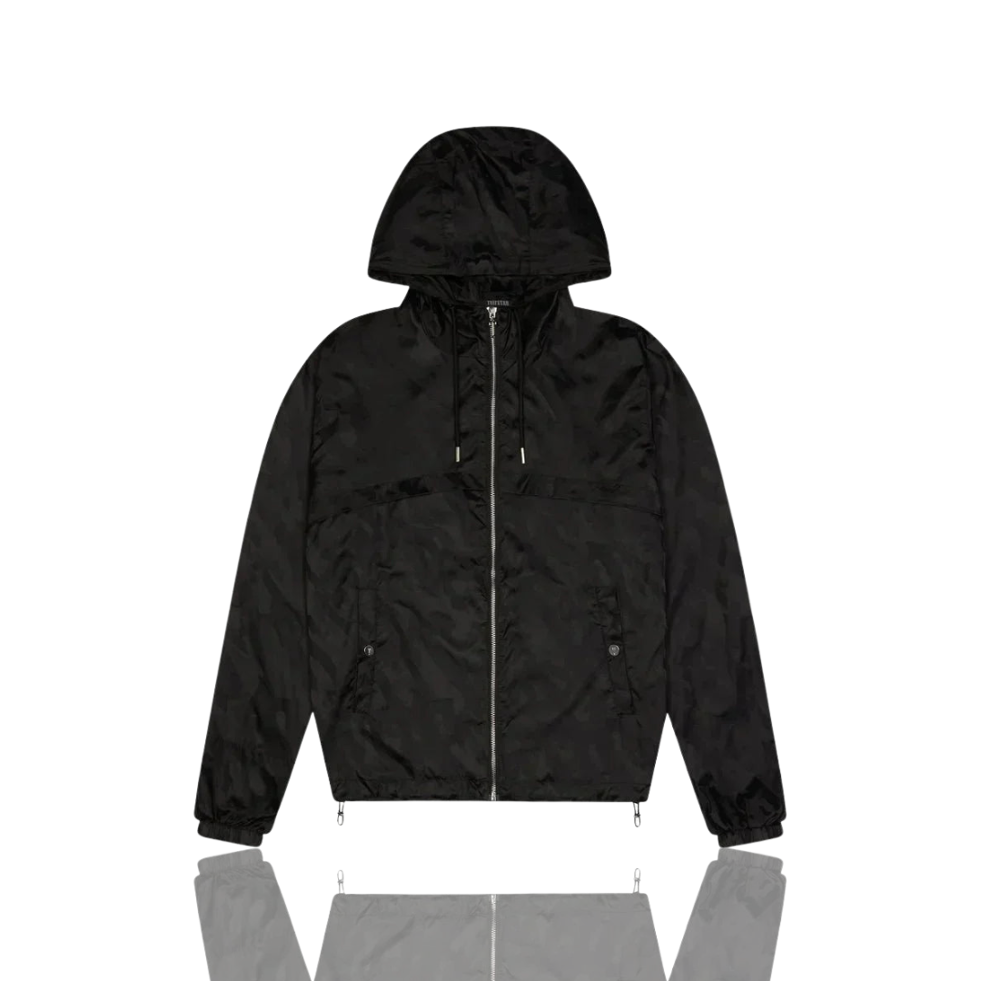 Black Irongate Jacquard Windbreaker