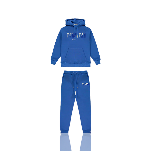 Dazzling Blue Chenille Decoded Hooded Tracksuit
