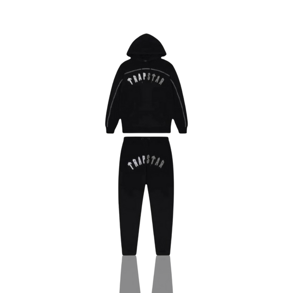 Black Monochrome Edition Irongate Arch Chenille Hooded Tracksuit