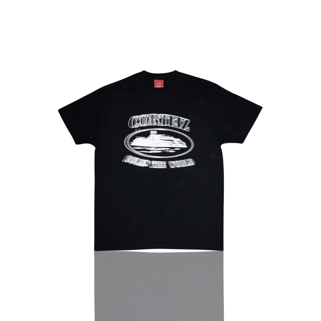 BLACK & WHITE ALCATRAZ BLUR T SHIRT