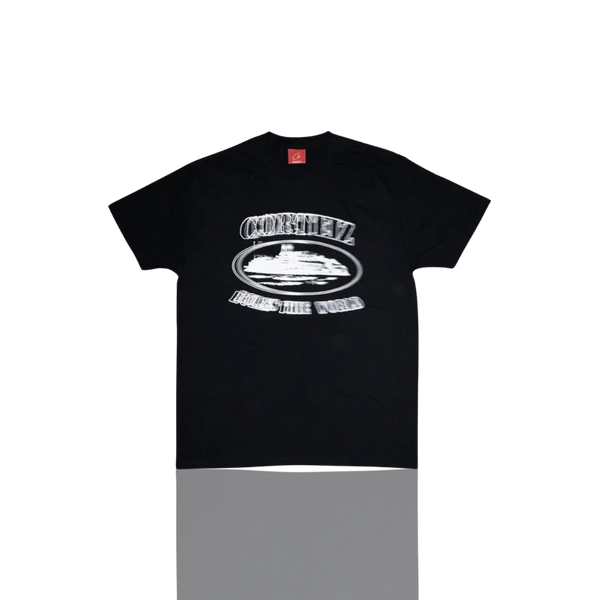 BLACK & WHITE ALCATRAZ BLUR T SHIRT