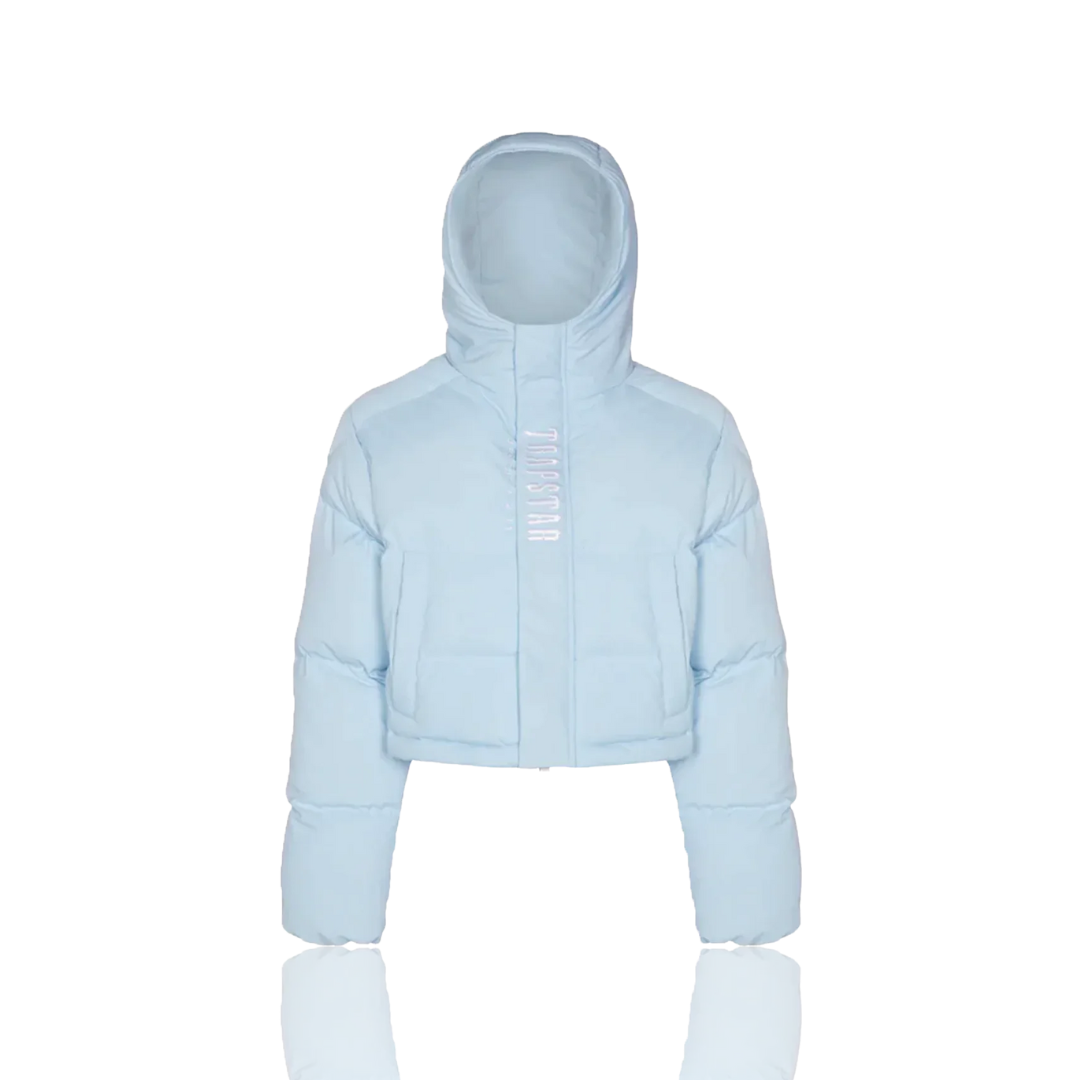 Women's Ice Blue Decoded 2.0 Hooded Puffer Jacket